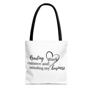 Reading Black Romance Tote Bag
