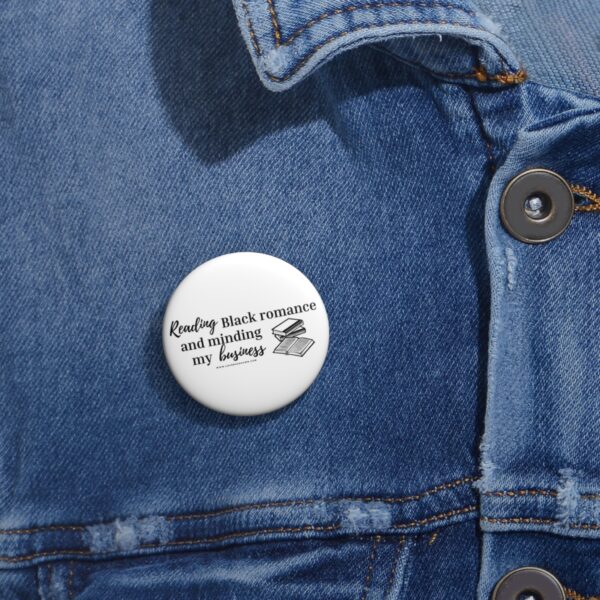 Reading Black Romance Button - Image 2